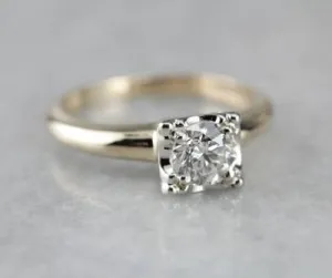 1.80Ct Round Cut Brilliant Moissanite Bridal Engagement Ring 14k White Gold Over