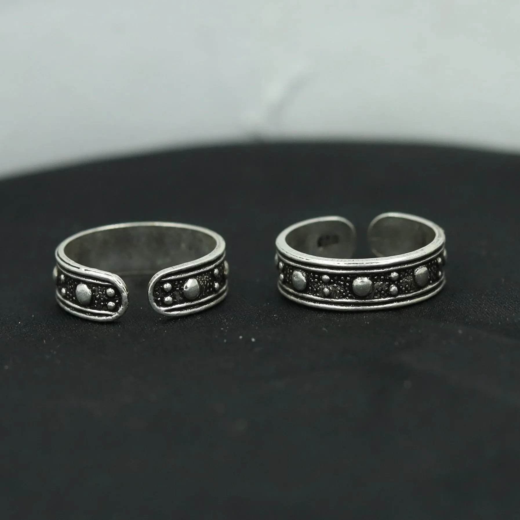 925 Hallmarked  Silver Toe Ring 12338-8755