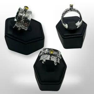 925 Sterling Silver, Spinner, Ring,