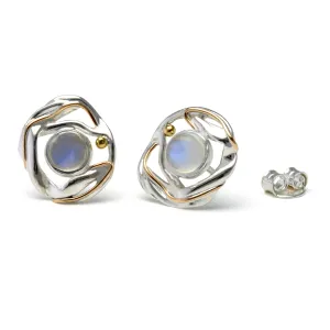 Banyan Moonstone Stud Earrings