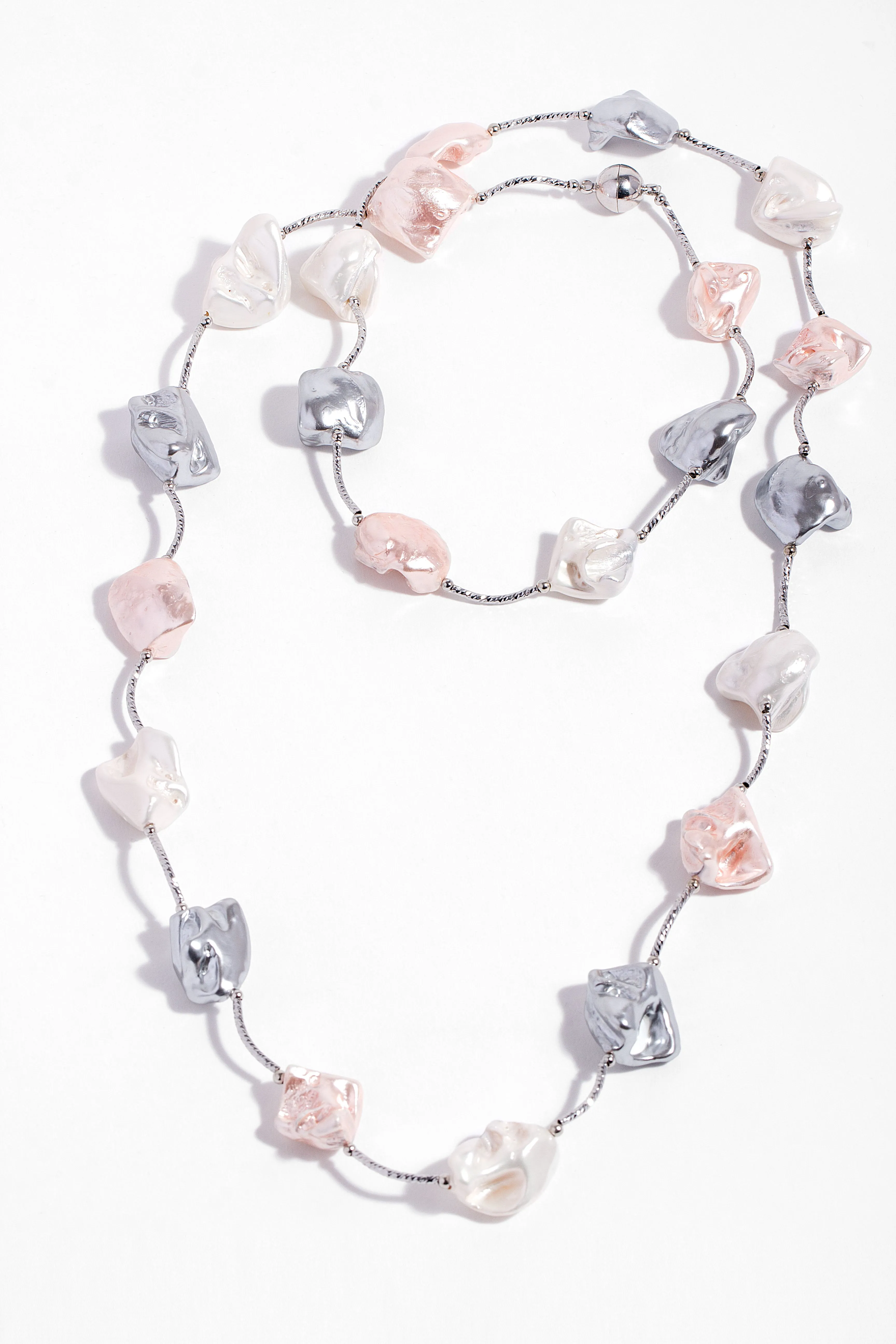 Baroque Pearl Multi Long Necklace