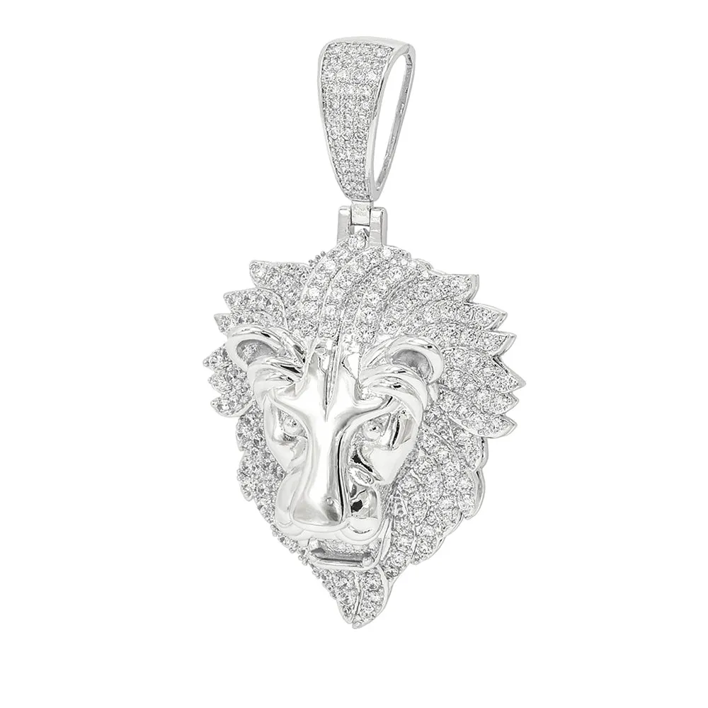 BRP-07 Brass Lion Pendant