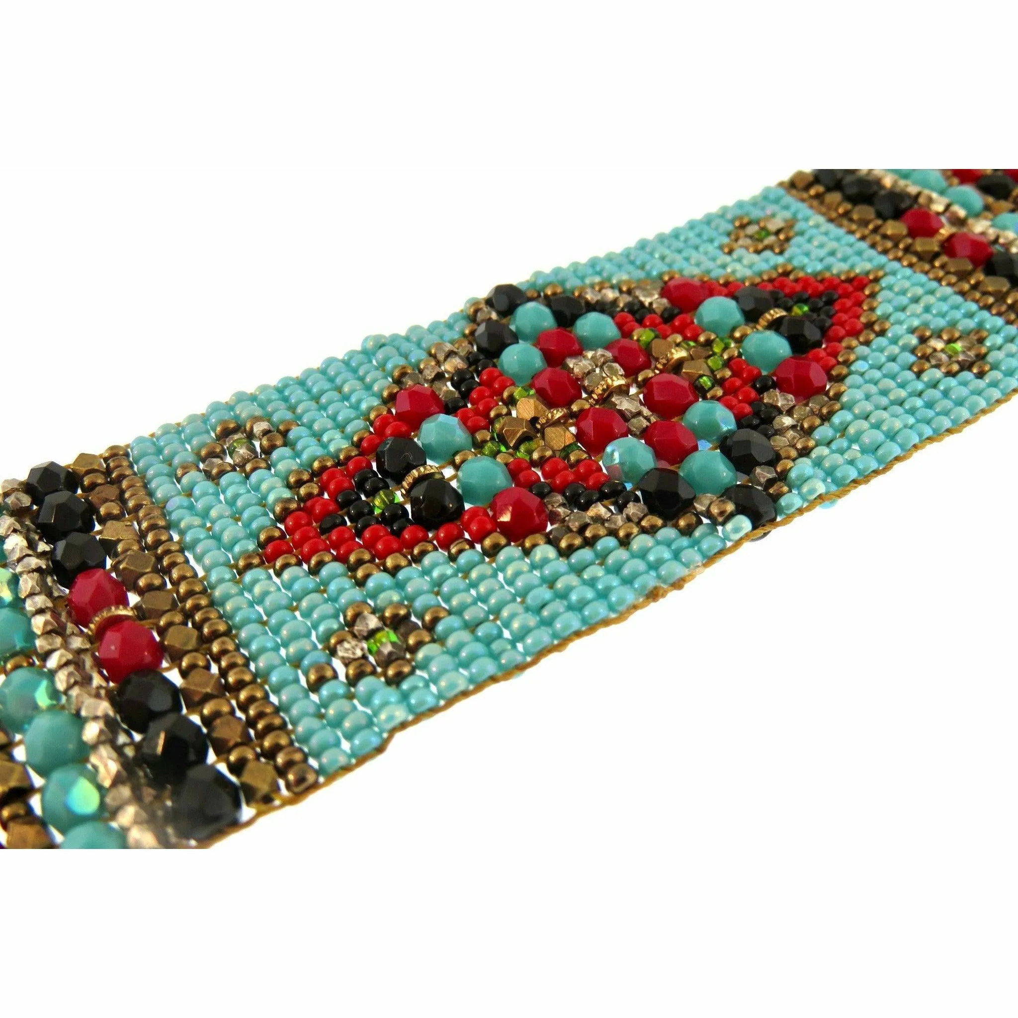 Chili Rose "First Place" Turquoise Single Sided Fancy End Bracelet