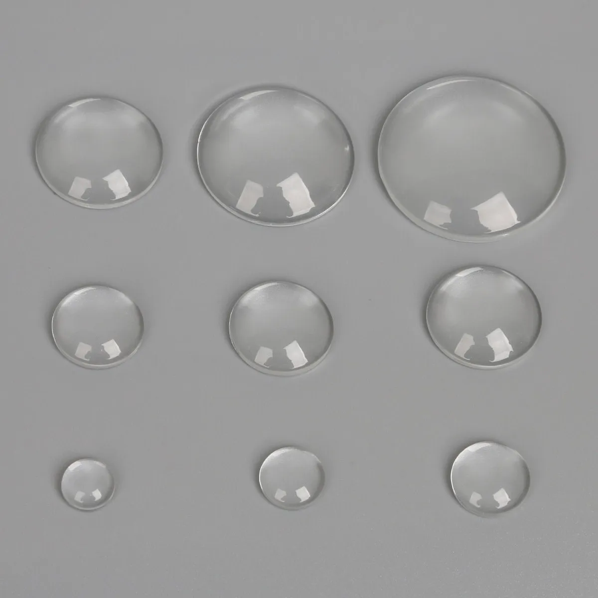 Clear Round Glass Cabochon Flatback 6-62mm Magnifiying Dome Blank Vase Filler Bottle Cap Seal Cover Cameo Tile Small 1/4" Large 1" 2" DIY
