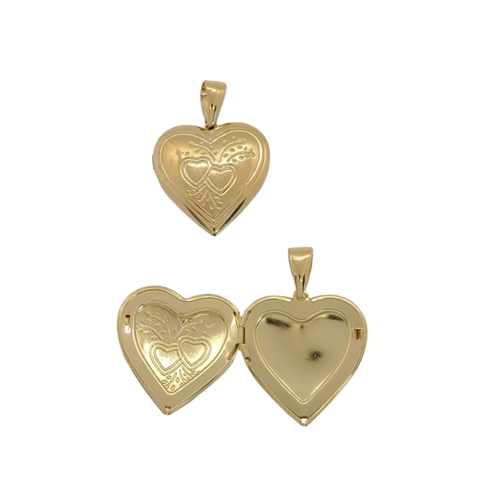 Gold Filled 18KT Double Heart Locket