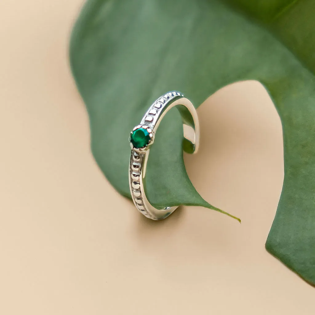 Lalita Midi / Toe Ring - Green Onyx