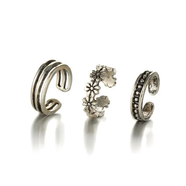 Love Like A Hippie Set Of Toe Rings