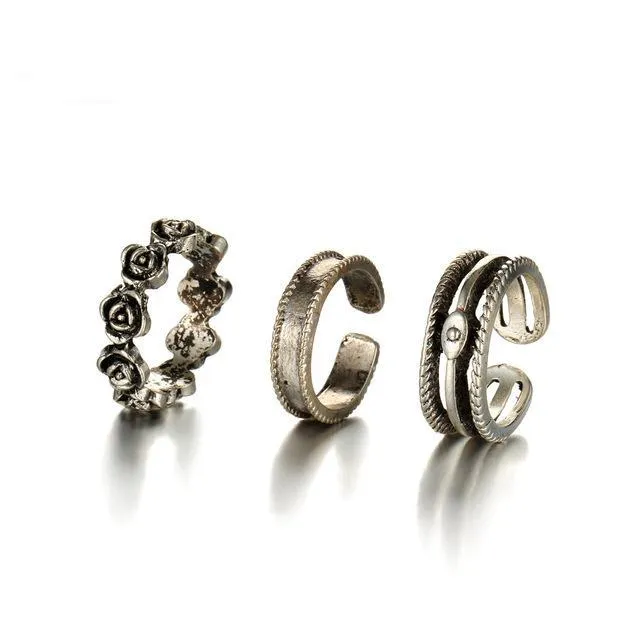 Love Like A Hippie Set Of Toe Rings