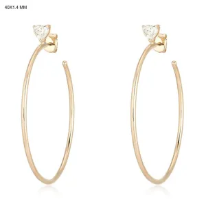 Moonstone Bliss Hoops Earrings