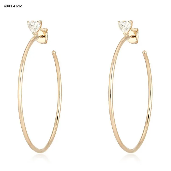 Moonstone Bliss Hoops Earrings