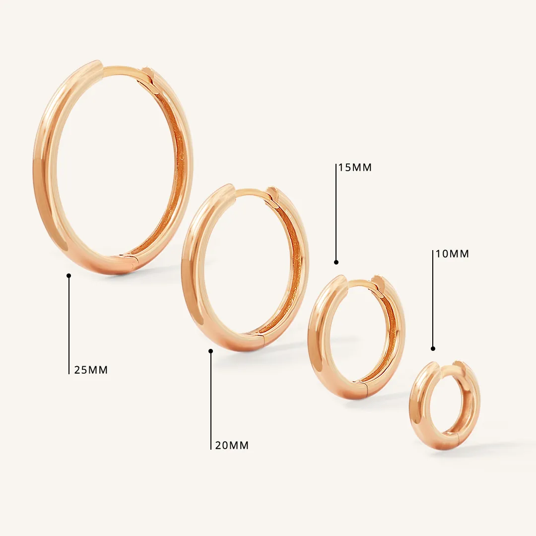 Moonstone Trove Charm Hoops