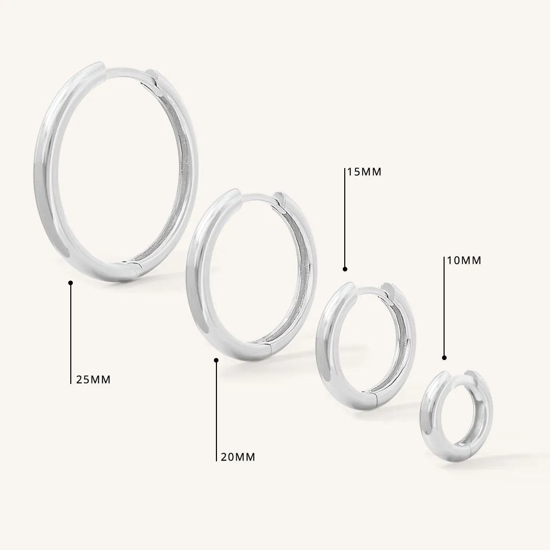 Moonstone Trove Charm Hoops