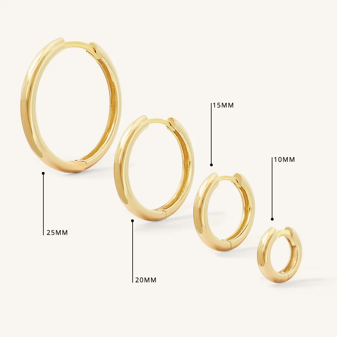 Moonstone Trove Charm Hoops