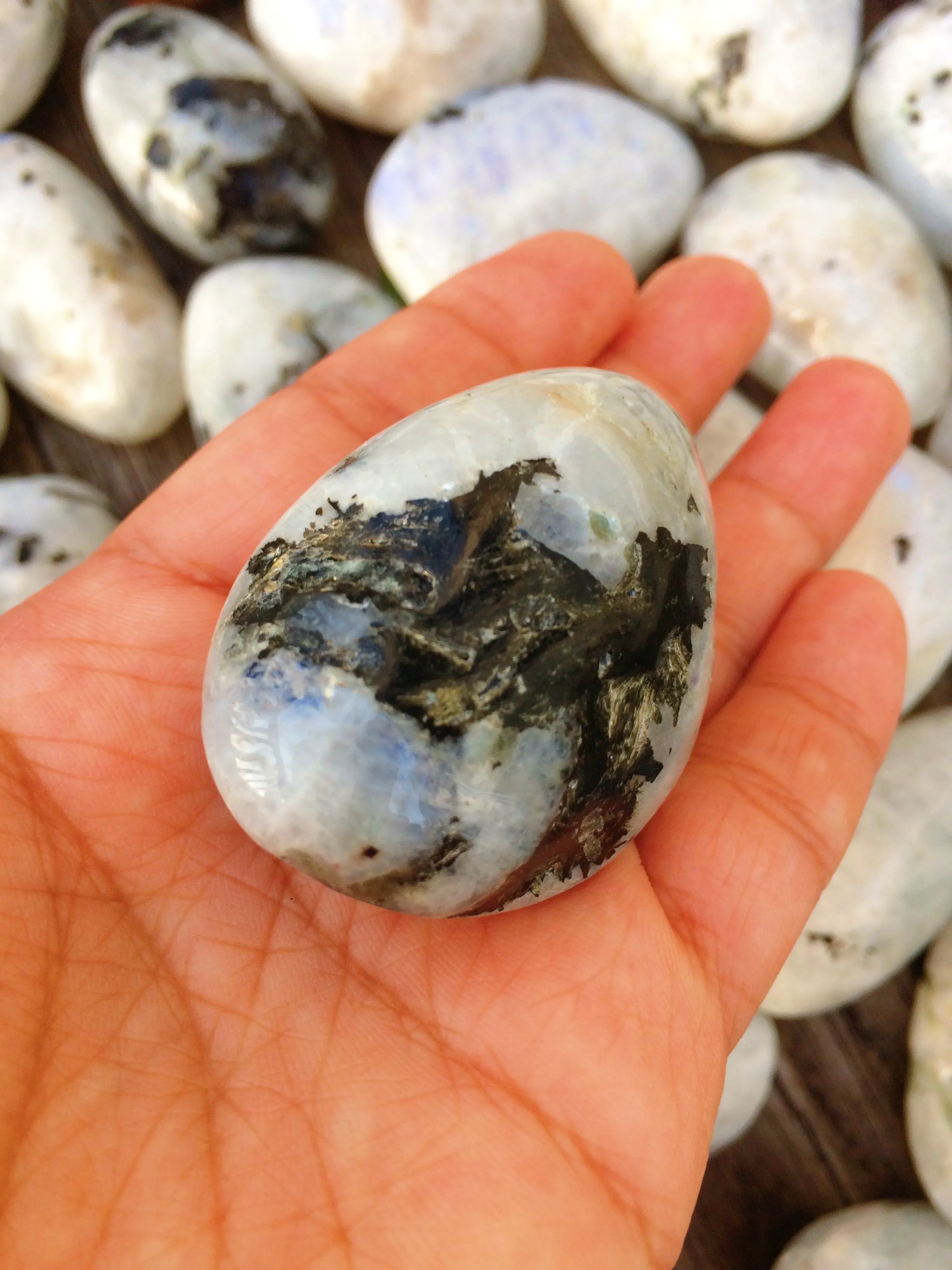 Rainbow Moonstone Tumbled