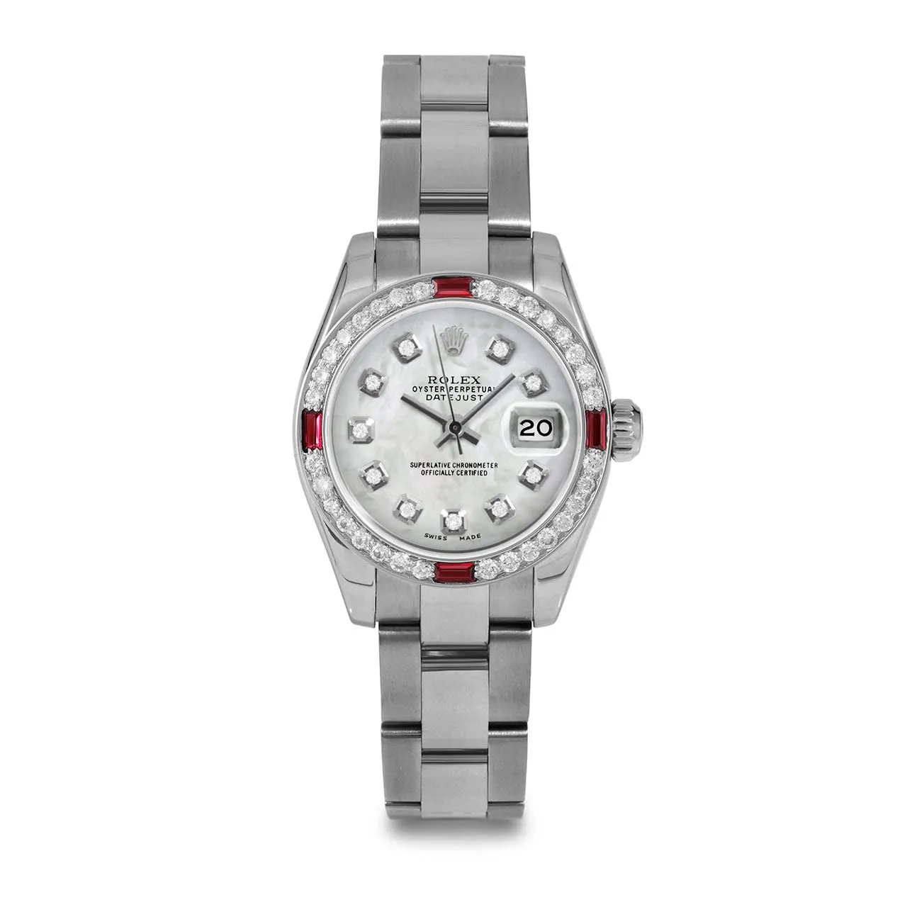 Rolex Datejust 26mm | 179174-WMOP-DIA-AM-4RBY-OYS