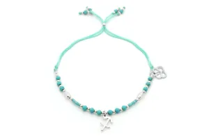Sagittarius Zodiac Gemstone Silver Bracelet