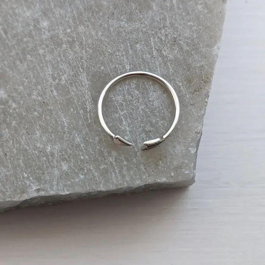 Sterling Silver Arrow Toe Ring