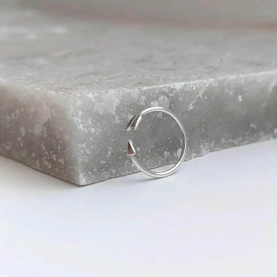 Sterling Silver Arrow Toe Ring