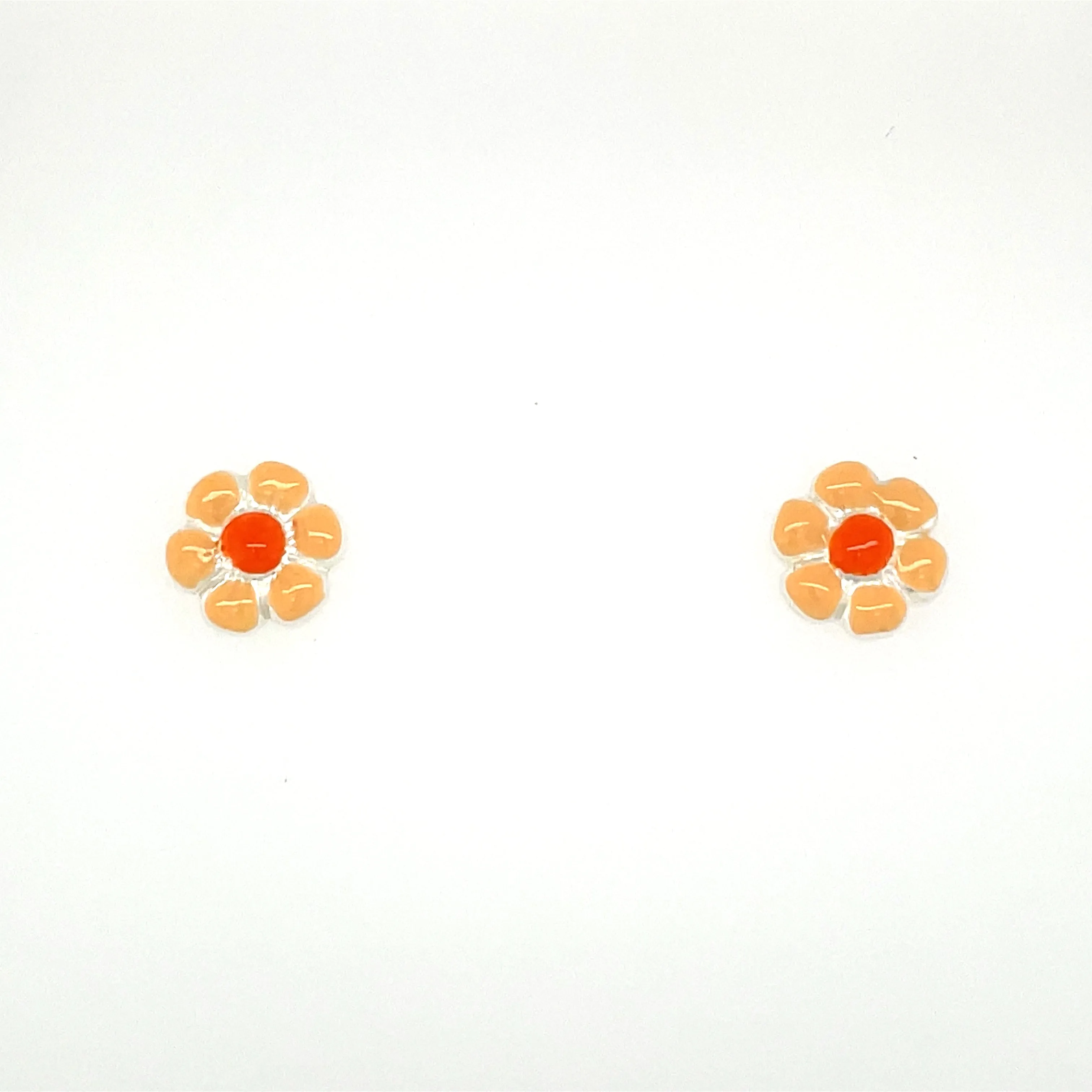 Sterling Silver Flower Studs