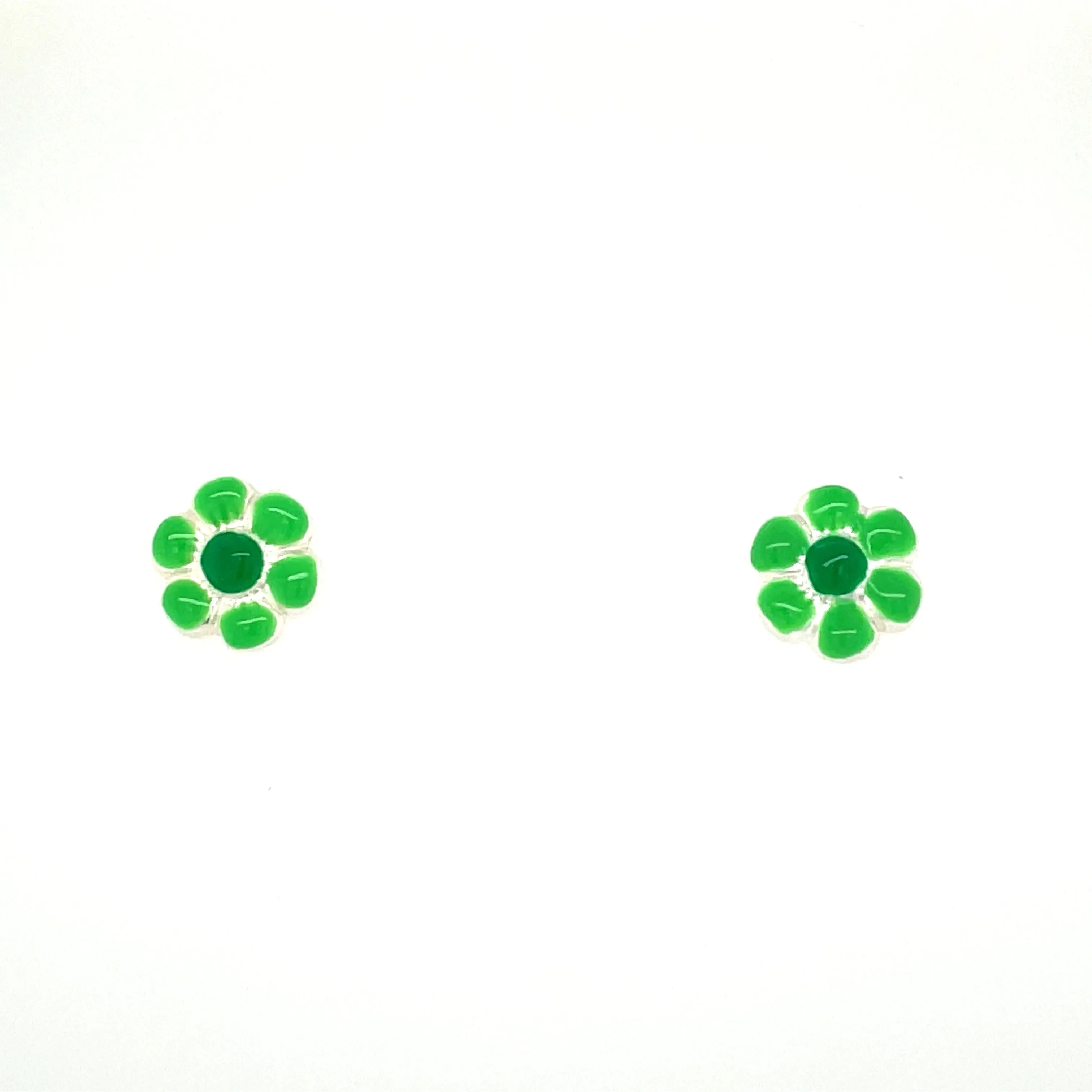 Sterling Silver Flower Studs
