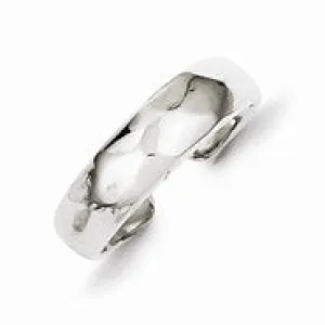 Sterling Silver Solid Polished Domed Toe Ring