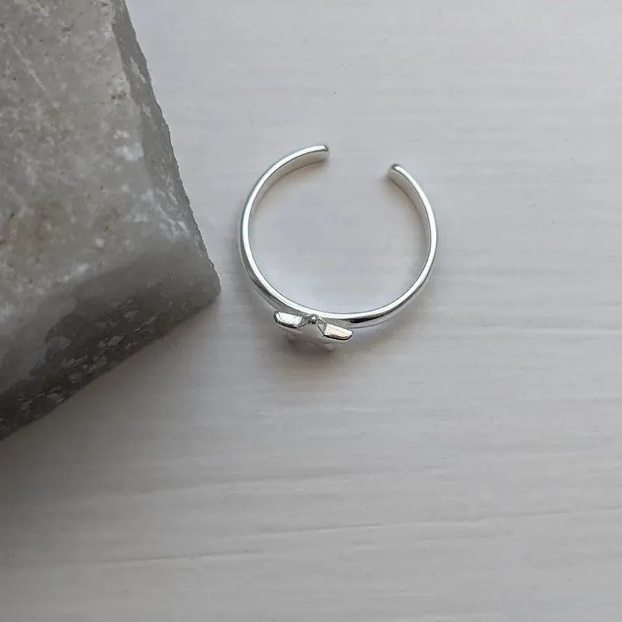 Sterling Silver Star Toe Ring