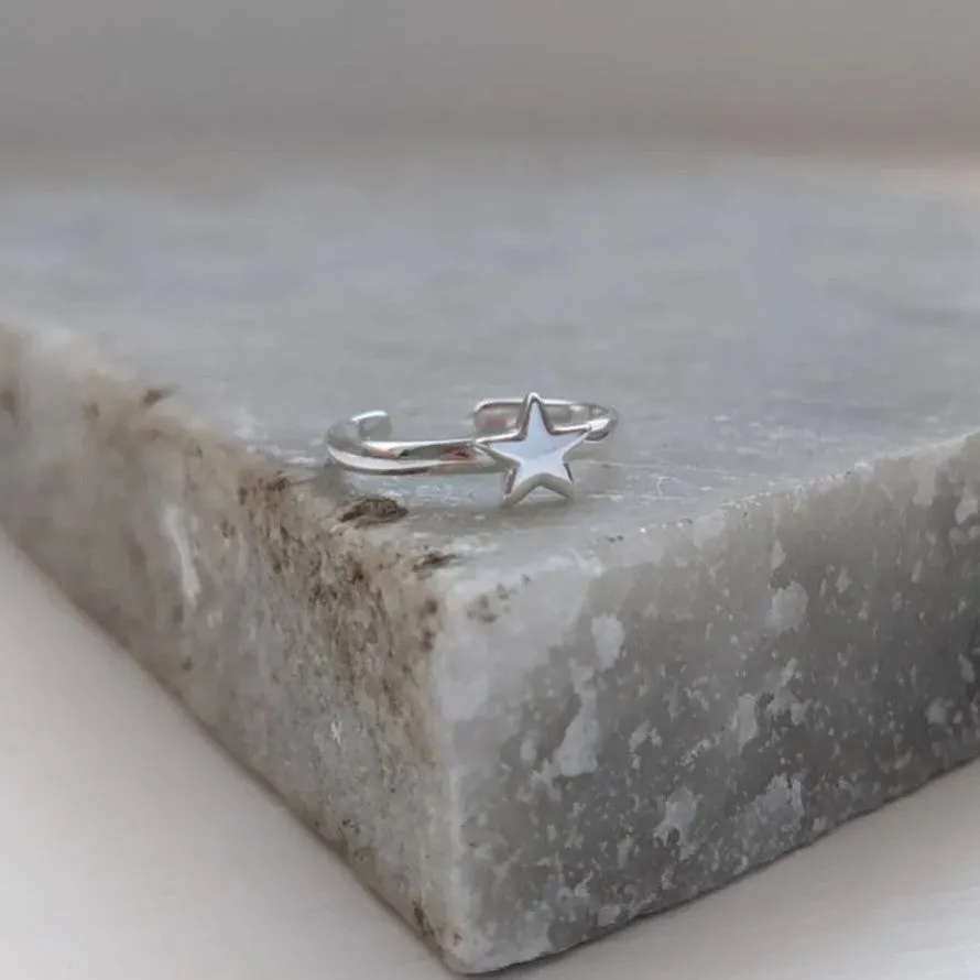 Sterling Silver Star Toe Ring