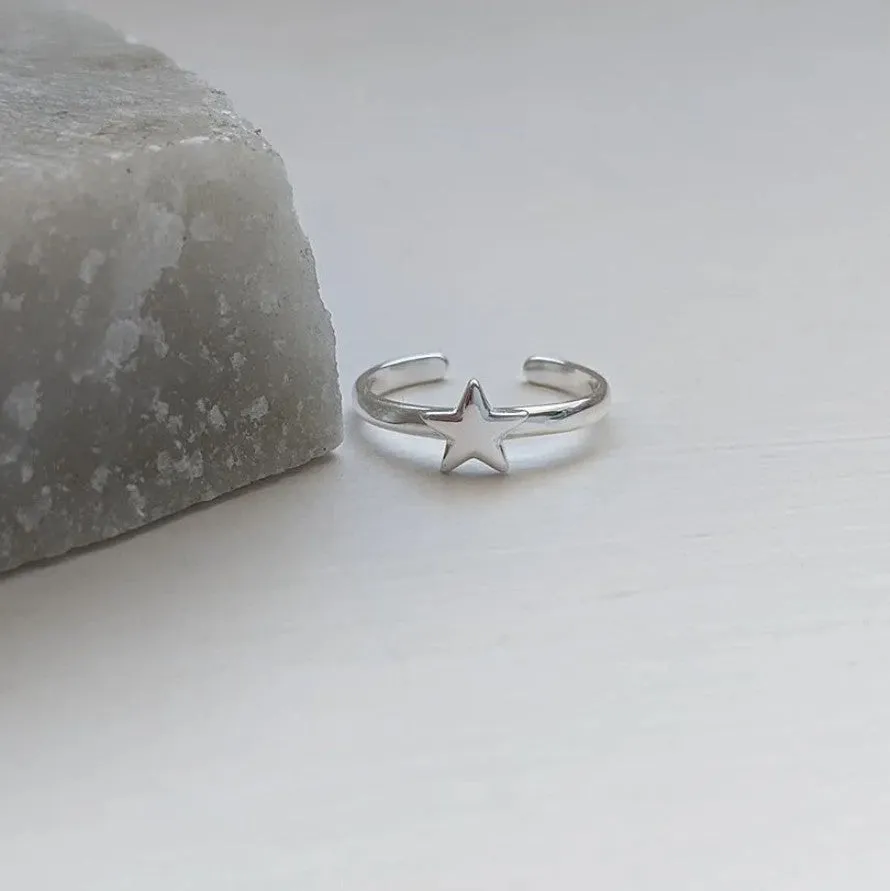 Sterling Silver Star Toe Ring