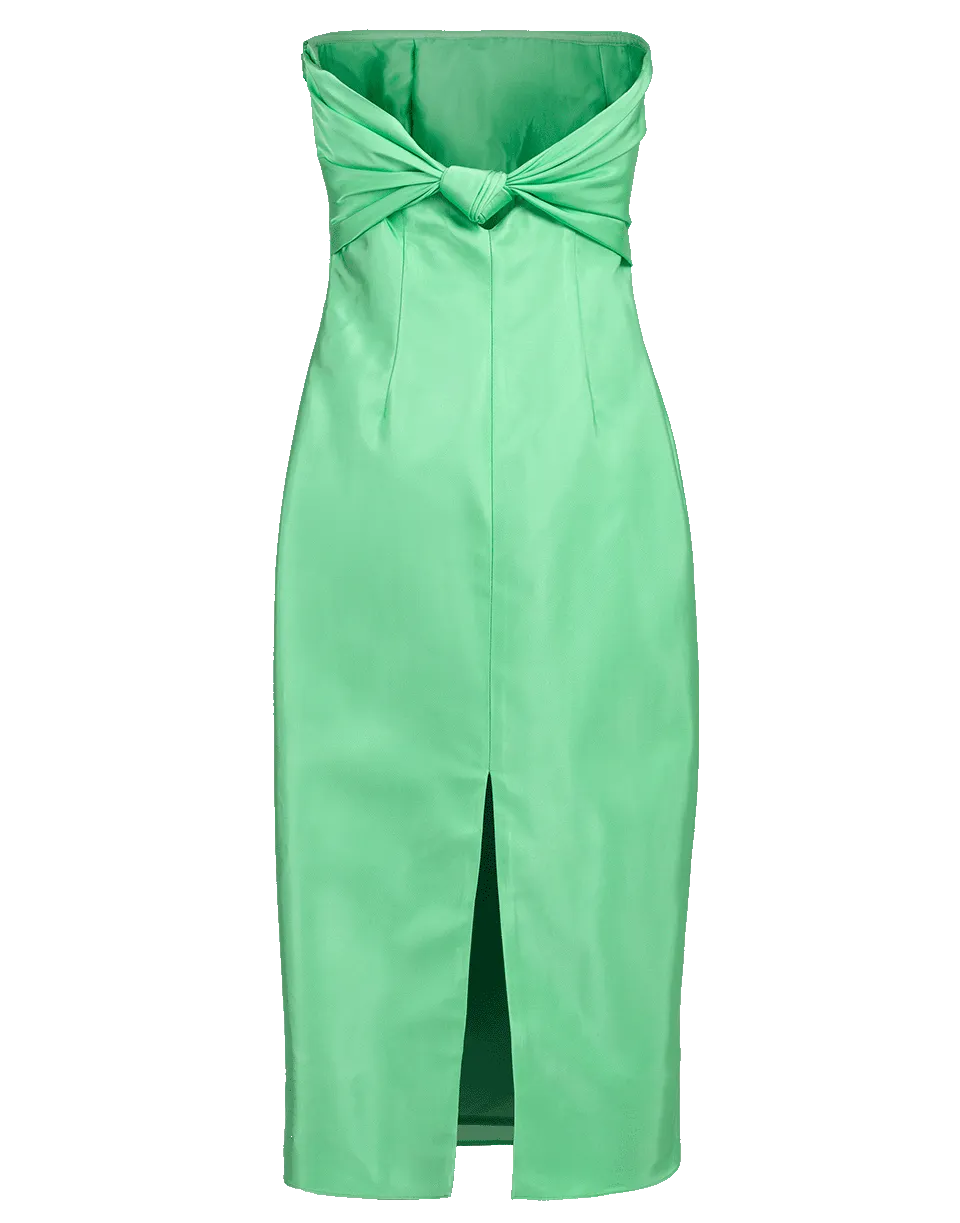Strapless Liquid Satin Dress