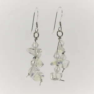 SWE0060MO - MIA -  Moonstone Gemstone Drop Earrings