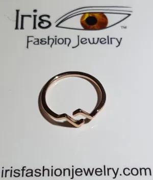 TR44 Rose Gold Retro Design Toe Ring